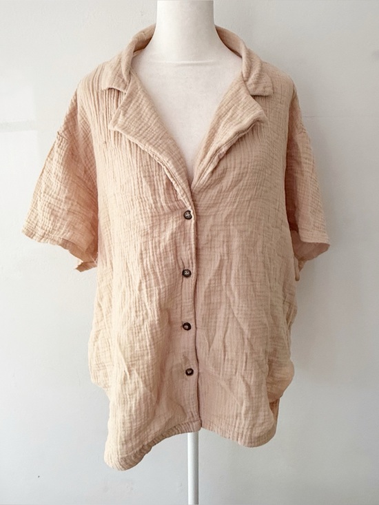 Altar'd State Tops - Altard State Women 100% Cotton Button Down Top Large Coastal Fisherman Beachy